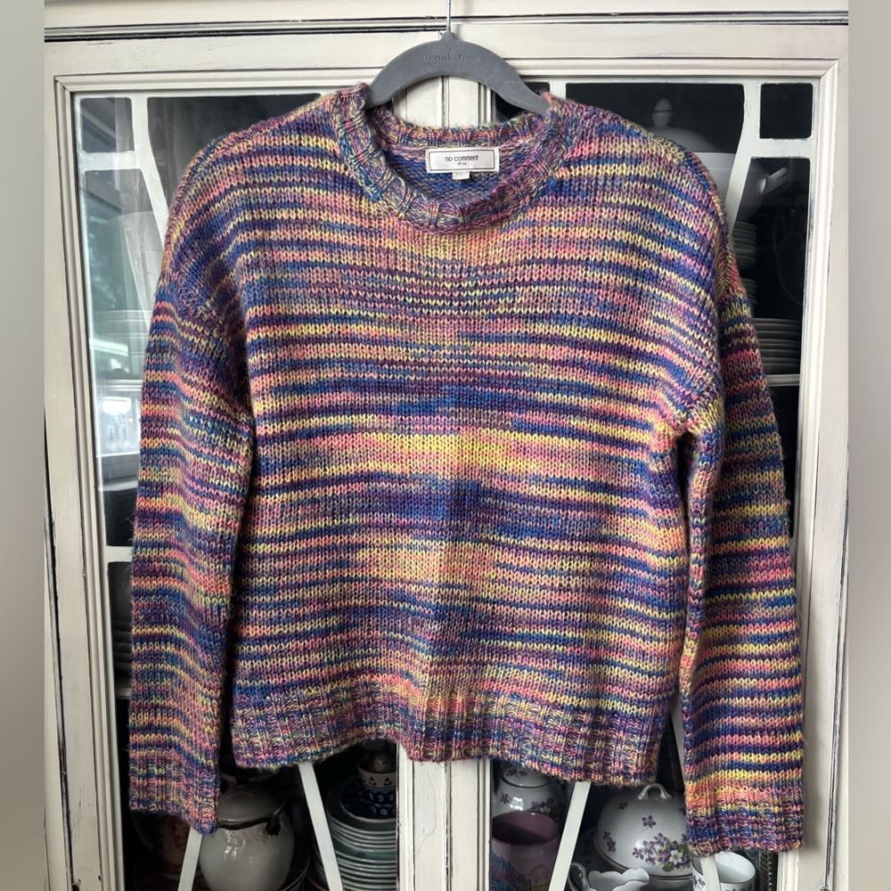 No Comment Rainbow Sweater